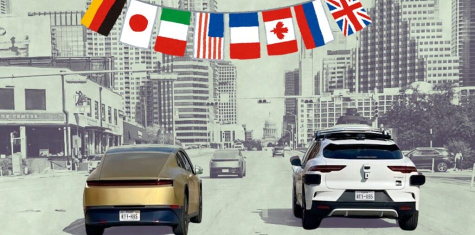 Robotoxis autorisés dans le monde par l'UNECE // Source : Montage Numerama