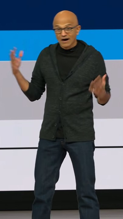 Satya Nadella à la Microsoft Build. // Source : Microsoft