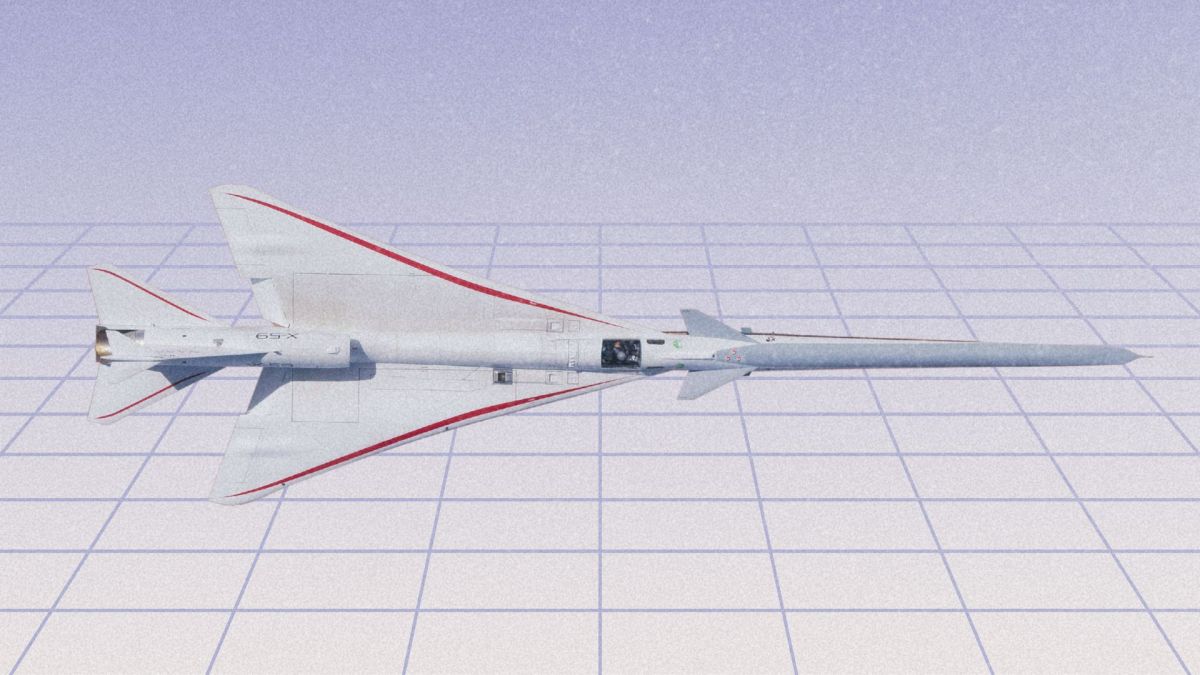 X-59. // Source : NASA/Carla Thomas ; montage Numerama avec Canva