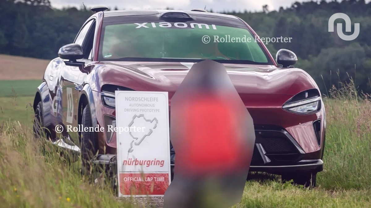 Xiaomi aurait établi un record en conduite autonome sur le Nürburgring. // Source : Rollende Reporter Xiaomi aurait établi un record en conduite autonome sur le Nürburgring. // Source : Rollende Reporter