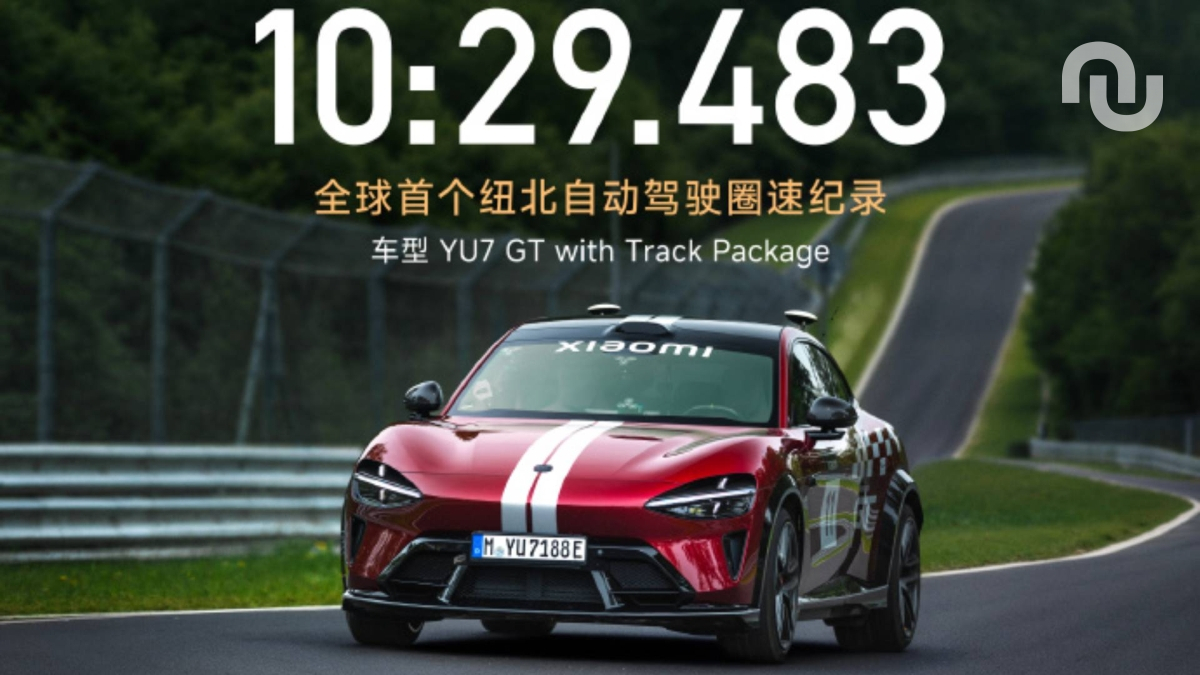 Xiaomi YU7 GT record au Nürburgring // Source : Xiaomi Xiaomi YU7 GT record au Nürburgring // Source : Xiaomi
