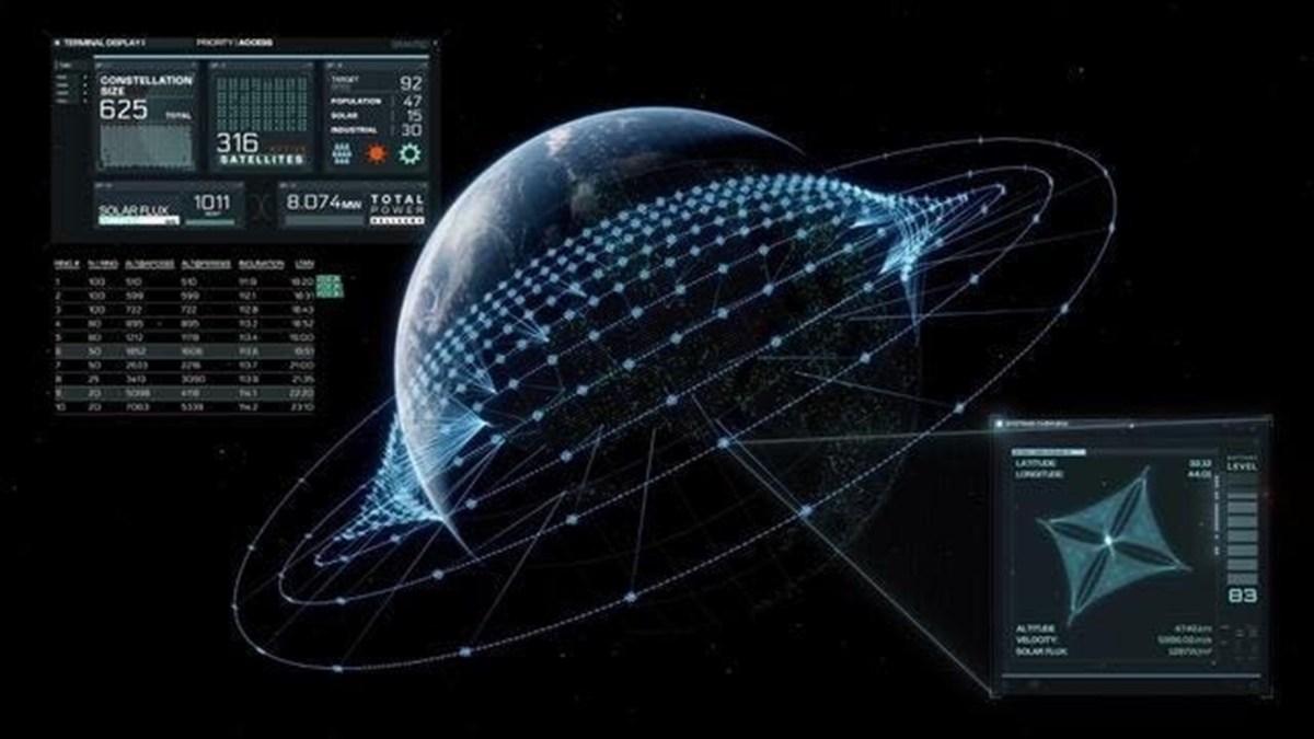 Vue d'artiste de la constellation de Reflect Orbital