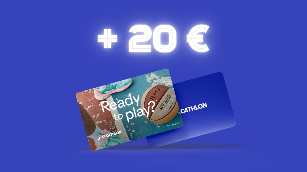 + 20 € Decathlon // Source : Montage Numerama