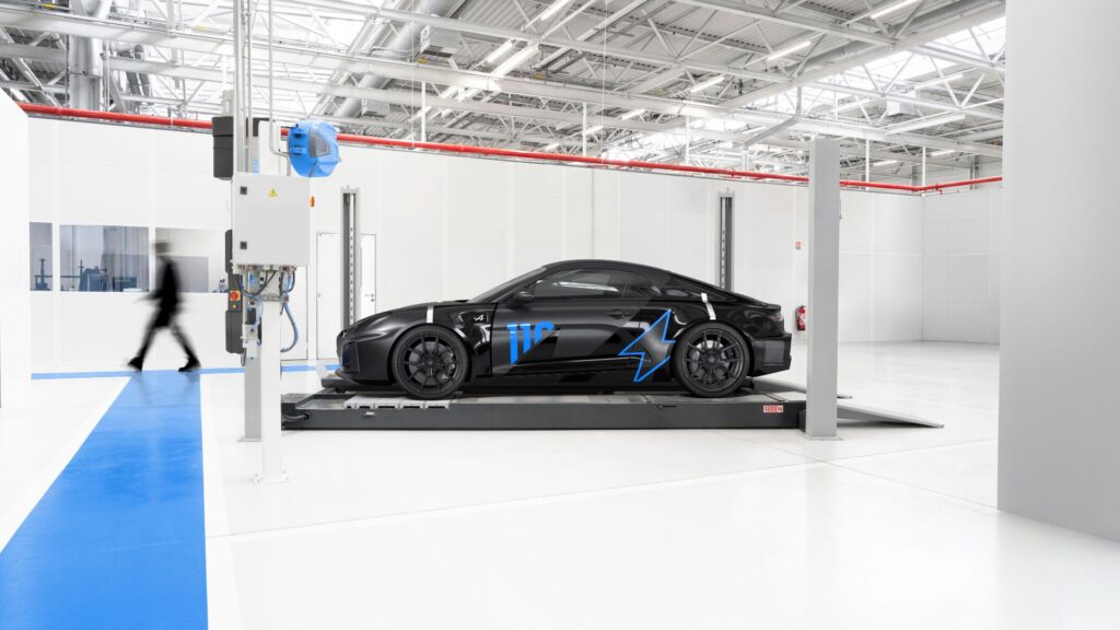 Le prototype de l'Alpine A110 électrique. // Source : Alpine Le prototype de l'Alpine A110 électrique. // Source : Alpine