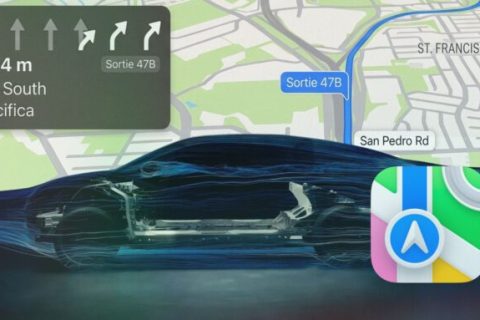 Ford choisit Apple pour son système de navigation intégré au futur pickup électrique à 30 000 dollars. // Source : Robin San Vicente pour Numerama Ford choisit Apple pour son système de navigation intégré au futur pickup électrique à 30 000 dollars. // Source : Robin San Vicente pour Numerama