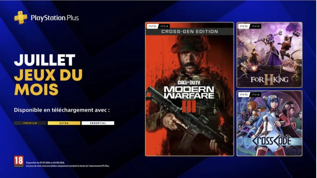 Les jeux PlayStation Plus en juillet 2026 // Source : Sony Les jeux PlayStation Plus en juillet 2026 // Source : Sony