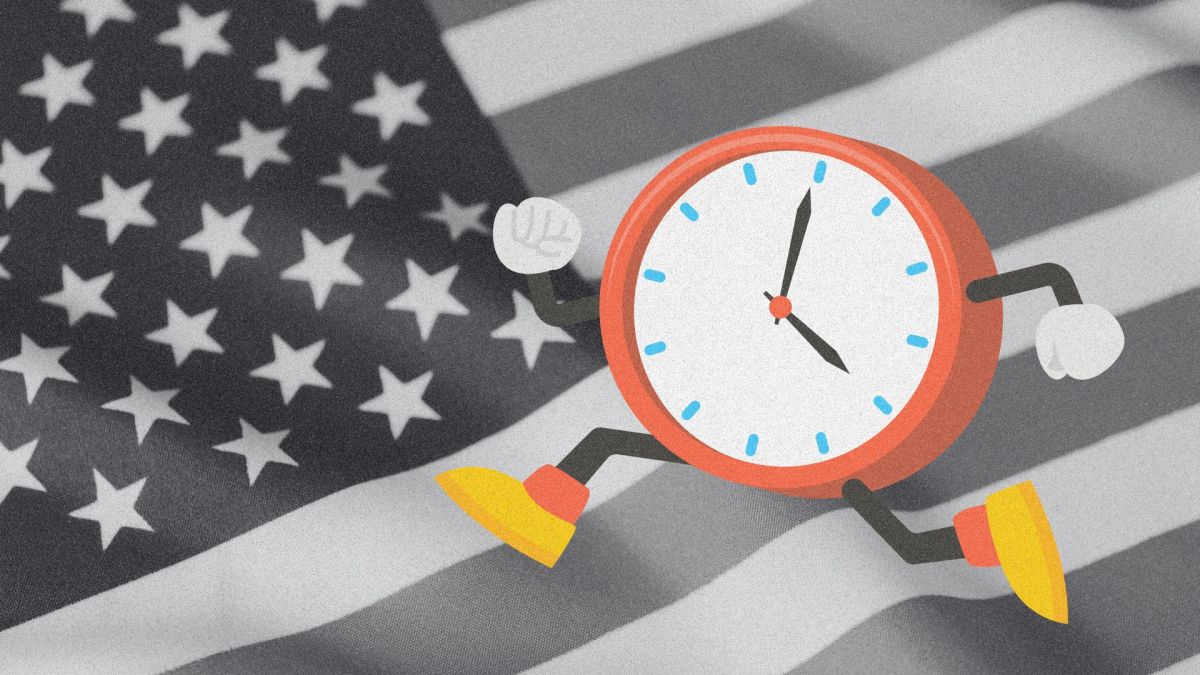 La fin du changement d'heure aux États-Unis ? // Source : Montage Numerama avec Canva La fin du changement d'heure aux États-Unis ? // Source : Montage Numerama avec Canva