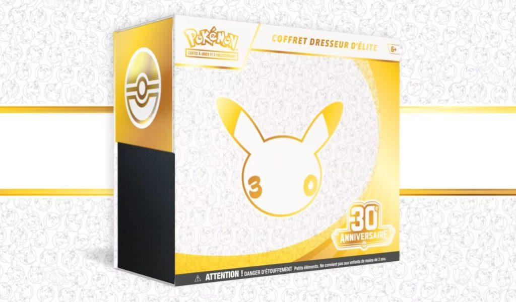 Coffret Dresseur d’élite 30ᵉ Anniversaire // Source : Pokémon Coffret Dresseur d’élite 30ᵉ Anniversaire // Source : Pokémon