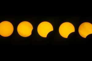 Phases d'une éclipse solaire. // Source : Canva