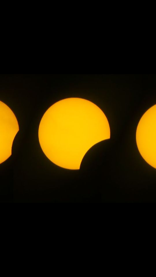 Phases d'une éclipse solaire. // Source : Canva