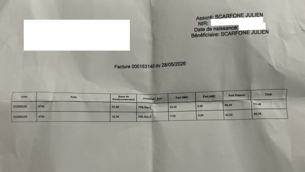 L'intervention lui a couté un peu de plus de 160 € L'intervention lui a couté un peu de plus de 160 €