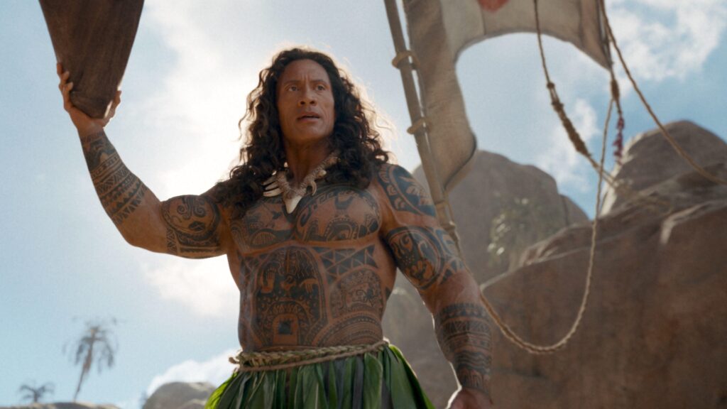 Dwayne Johnson as Maui in Disney's live-action MOANA. Photo courtesy of Disney. © 2026 Disney Enterprises, Inc. All Rights Reserved. Dwayne Johnson as Maui in Disney's live-action MOANA. Photo courtesy of Disney. © 2026 Disney Enterprises, Inc. All Rights Reserved.