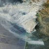 Incendies en Gironde. // Source : Via X @DorianDziadula (image recadrée)