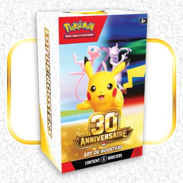 Pack 6 boosters Pokémon 30ᵉ Anniversaire