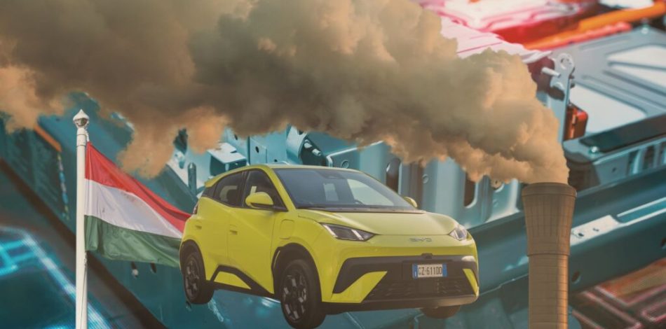 La Hongrie veut limiter la pollution des usines pour voitures électriques. // Source : Robin San Vicente pour Numerama