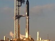 Le Starship peu avant l'annulation de son treizième vol. // Source : Capture Youtube/NasaSpaceFlight Le Starship peu avant l'annulation de son treizième vol. // Source : Capture Youtube/NasaSpaceFlight