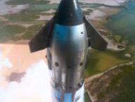 Décollage du Starship. // Source : Capture d'écran YouTube SpaceX Décollage du Starship. // Source : Capture d'écran YouTube SpaceX