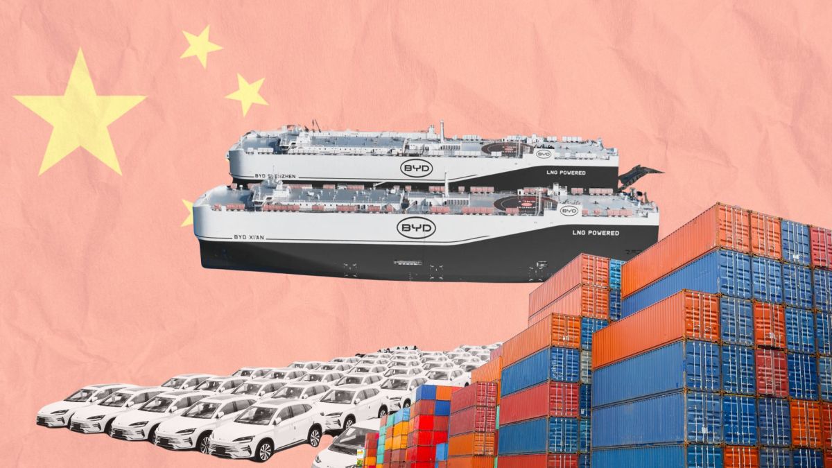 Transport par cargo de véhicules // Source : Montage Numerama Transport par cargo de véhicules // Source : Montage Numerama