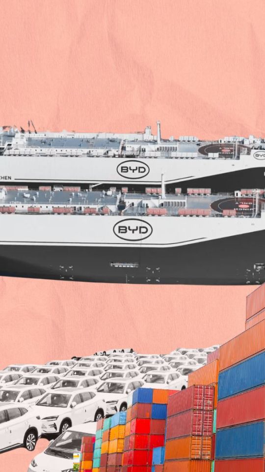 Transport par cargo de véhicules // Source : Montage Numerama Transport par cargo de véhicules // Source : Montage Numerama