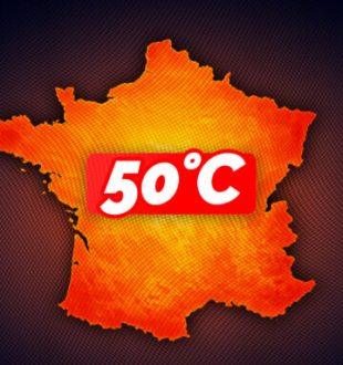 Une France sous 50 °C. // Source : Naël Fontaine pour Numerama