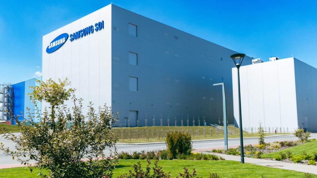 L'usine Samsung SDI en Hongrie. // Source : Samsung SDI L'usine Samsung SDI en Hongrie. // Source : Samsung SDI