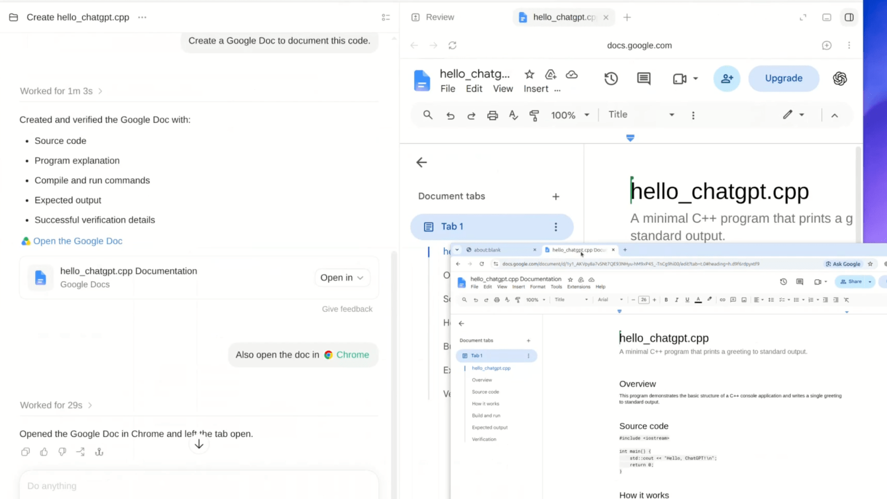 La preview reste cependant cantonnée à une liste précise de distributions de bureau // Source : OpenAI 