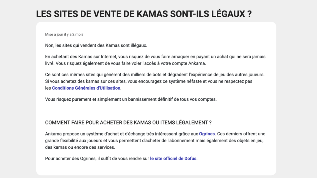Ankama tente de lutter contre cette activité depuis longtemps. Celle-ci génère des milliers de bots. // Source : Ankama