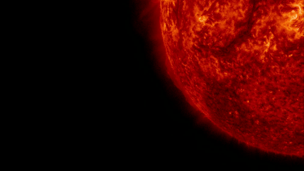 Éruption sur le soleil // Source : NASA