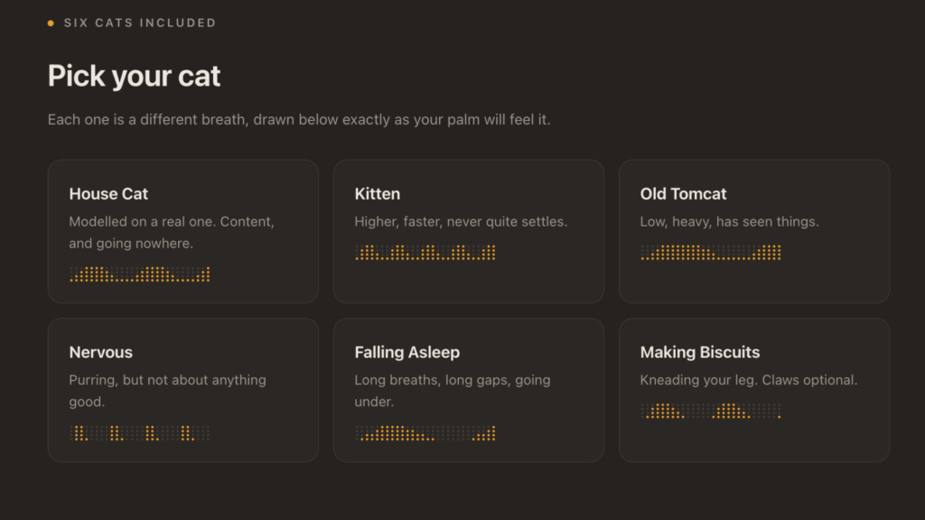 La version payante vous donne accès à six chats // Source : PurrPad La version payante vous donne accès à six chats // Source : PurrPad