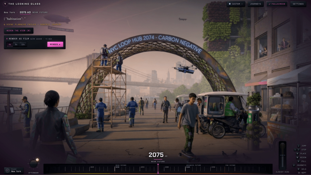 New York en 2075 // Source : The Looking Glass