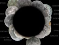 L'ombre de la Terre reconstituée à l'aide de photos d'éclipses de Lune. // Source : Apod, Tim Martin L'ombre de la Terre reconstituée à l'aide de photos d'éclipses de Lune. // Source : Apod, Tim Martin