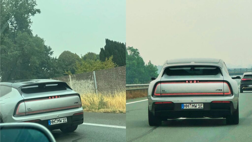 Audi E5 Sportback croisée sur les autoroutes françaises // Source : Groupe Facebook Audipassion Audi E5 Sportback croisée sur les autoroutes françaises // Source : Groupe Facebook Audipassion