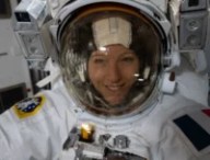Sophie Adenot lors de sa sortie spatiale. Source : NASA/ESA Sophie Adenot lors de sa sortie spatiale. Source : NASA/ESA