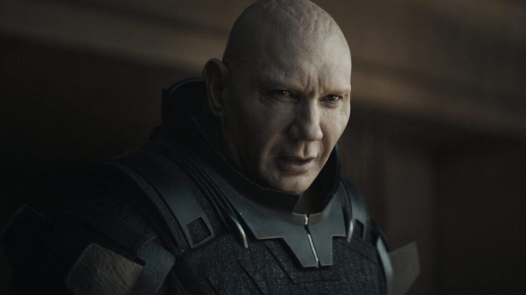 Dave Bautista dans Dune // Source : Warner Bros. Dave Bautista dans Dune // Source : Warner Bros.