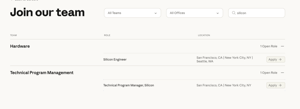 Les deux offres d'emploi sont toujours en ligne sur le site d'Anthropic // Source : Anthropic
