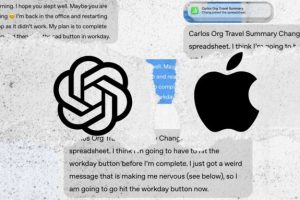 Apple vs OpenAI // Source : montage Numerama