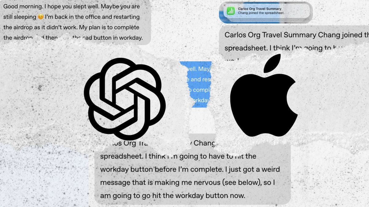 Apple vs OpenAI // Source : montage Numerama Apple vs OpenAI // Source : montage Numerama