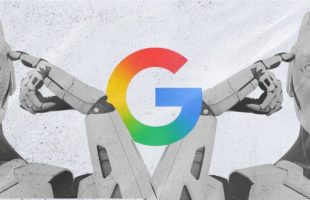 Google touché par une première // Source : montage Numerama Google touché par une première // Source : montage Numerama