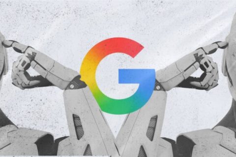 Google touché par une première // Source : montage Numerama Google touché par une première // Source : montage Numerama
