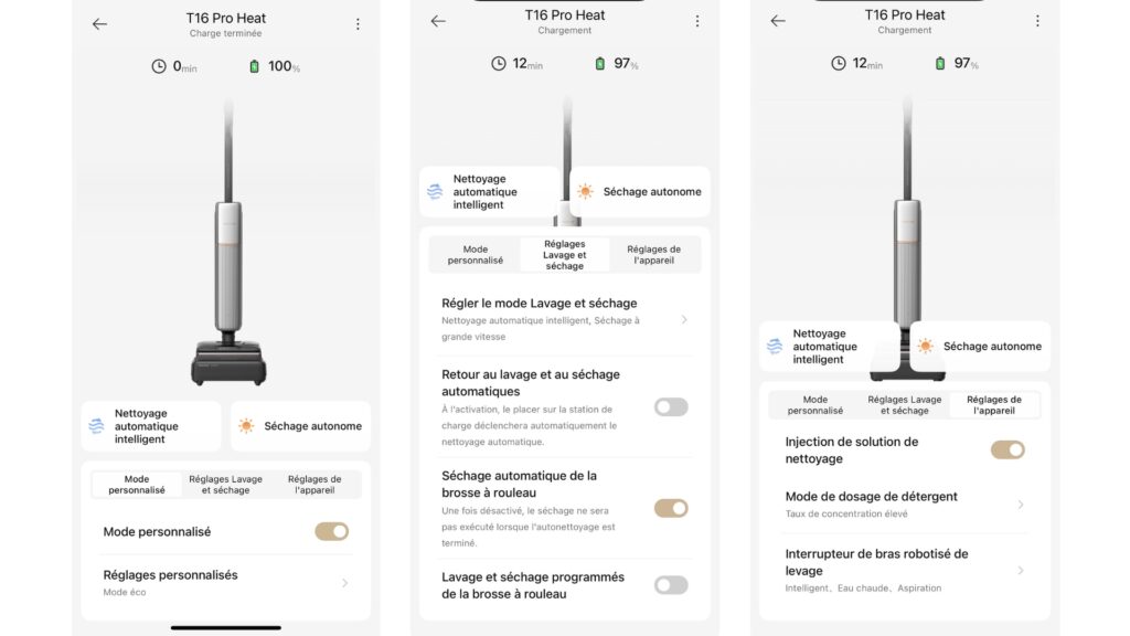 L'application dreame est surtout pratique pour gérer l'entretien de l'appareil L'application dreame est surtout pratique pour gérer l'entretien de l'appareil