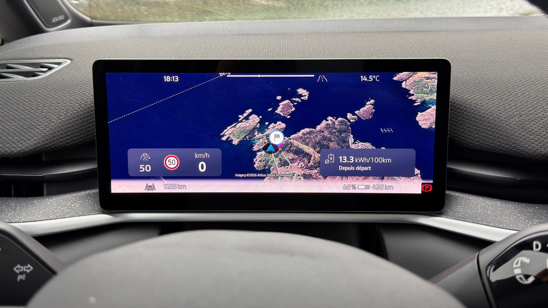 Affichage moderne (vue GPS)