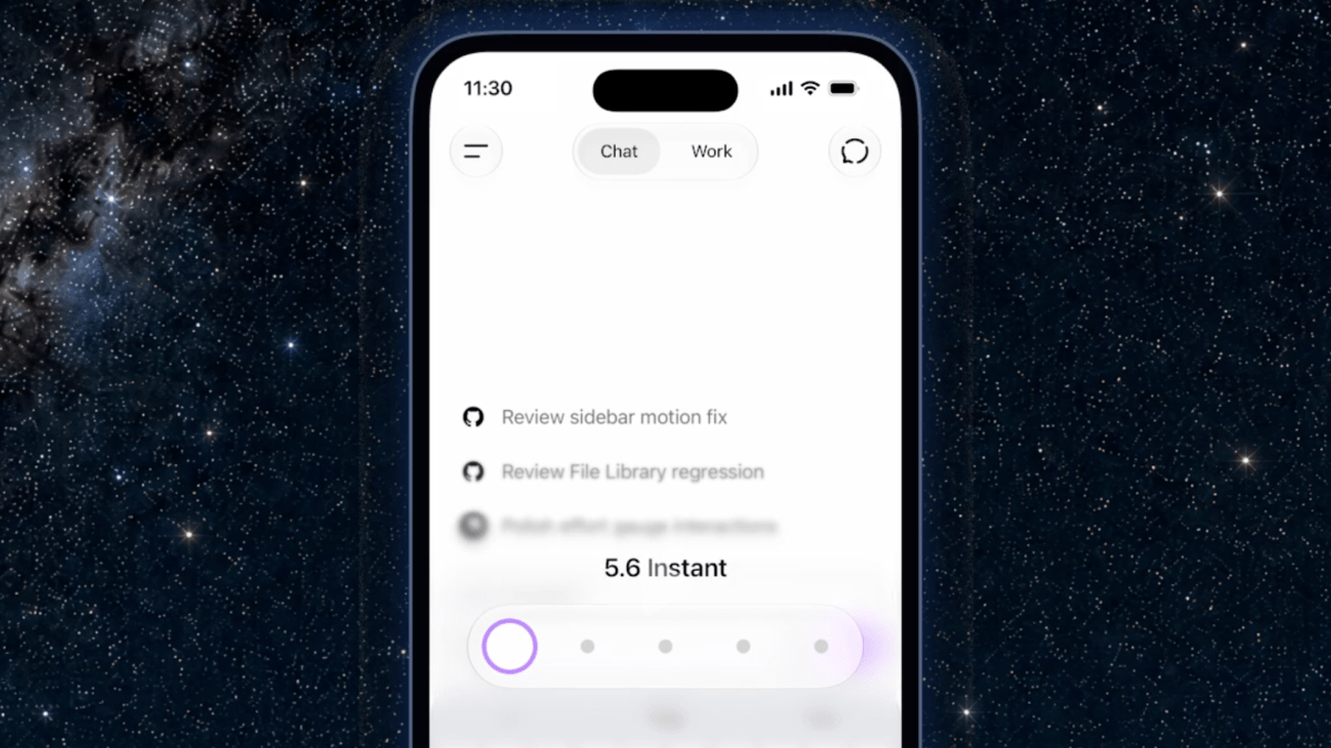 GPT-5.6 et son nouveau slider de raisonnement. // Source : OpenAI GPT-5.6 et son nouveau slider de raisonnement. // Source : OpenAI
