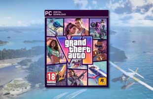 Visuel non officiel de GTA 6 sur PC // Source : Montage Numerama Visuel non officiel de GTA 6 sur PC // Source : Montage Numerama