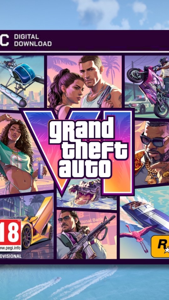 Visuel non officiel de GTA 6 sur PC // Source : Montage Numerama