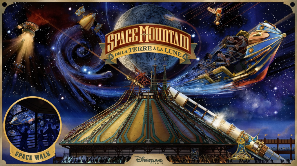 La nouvelle identité visuelle de Space Mountain.