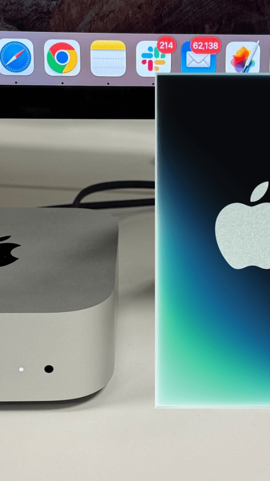 Mac mini et puce M6. // Source : Numerama Mac mini et puce M6. // Source : Numerama