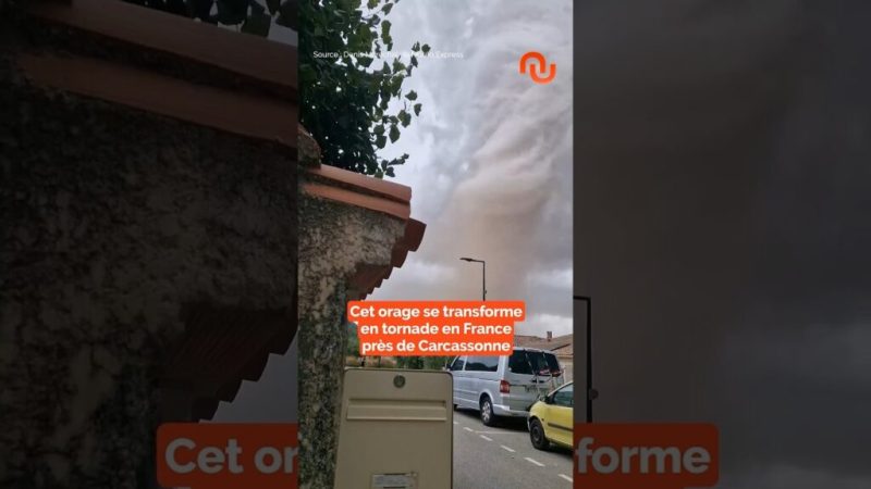 Formation d’une tornade à Carcassonne 🌪️