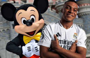 Mbappé et Mickey. // Source : Numerama