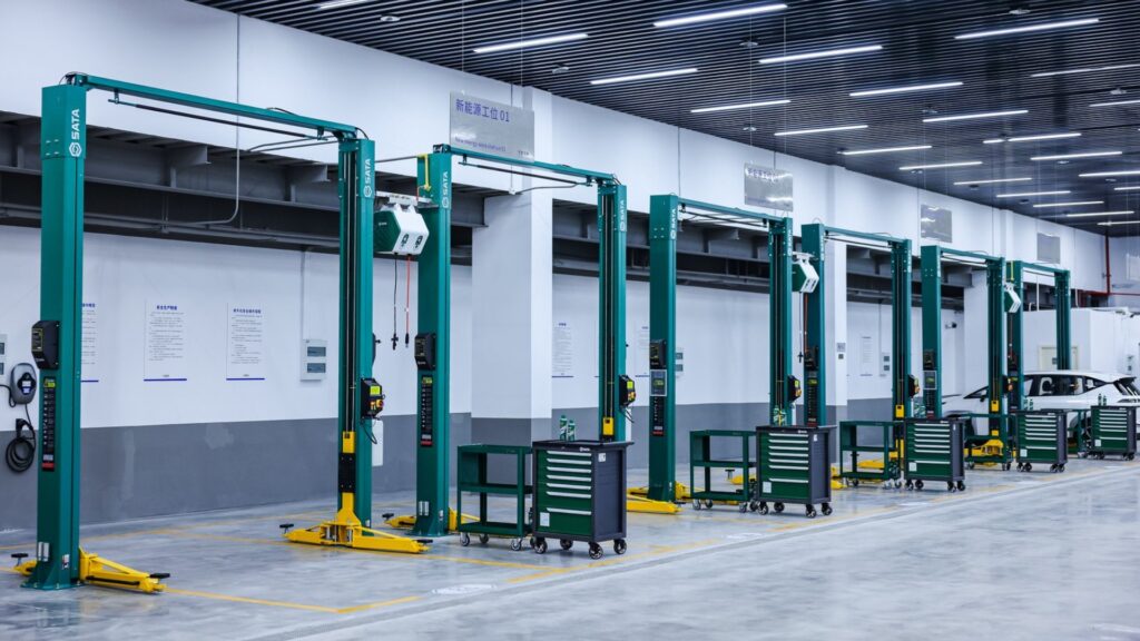 Centre de réparation de batterie Ning Service en Chine // Source : CATL