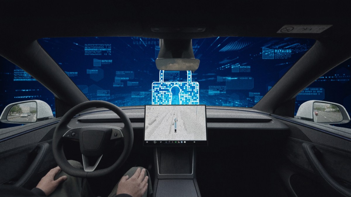 Les données du Tesla FSD sont verrouillées. // Source : Montage Numerama Les données du Tesla FSD sont verrouillées. // Source : Montage Numerama